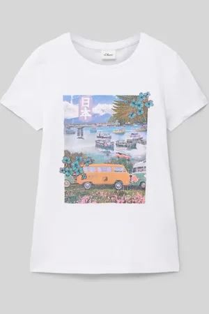 QS by s.Oliver T-shirt o kroju regular fit z czystej bawełny