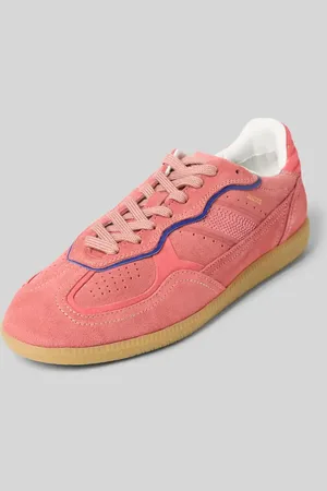 ALOHAS Sneakersy skórzane z detalem z logo