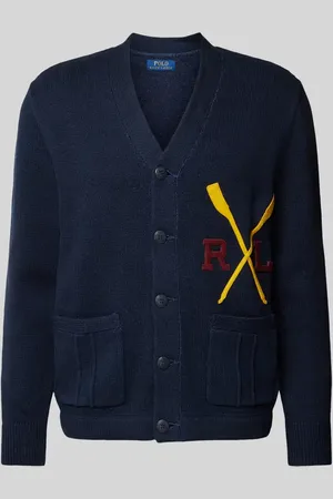 Ralph Lauren Kardigan z dzianiny z naszywką z logo