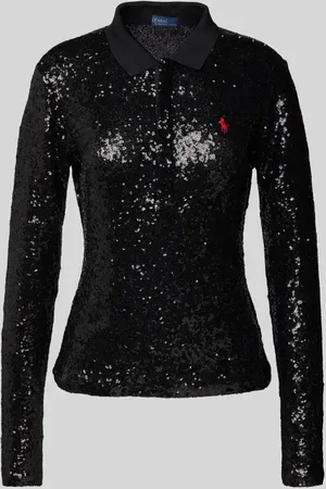Ralph Lauren Koszulka polo z cekinowym obszyciem model ‘JULIE’