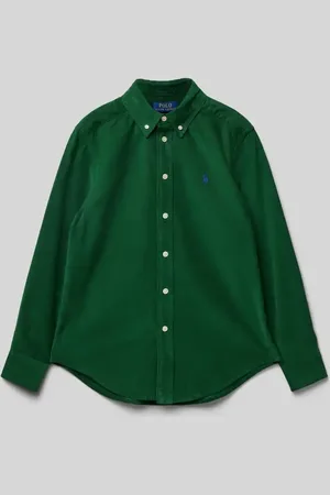 Ralph Lauren Koszula sztruksowa z kołnierzykiem typu button down z bawełny