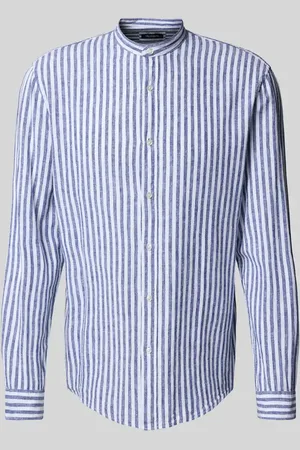 McNeal Koszula casulowa o kroju slim fit z mieszanki lnu ze stójką