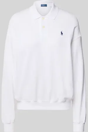 Ralph Lauren Bluza z kołnierzykiem polo i wyhaftowanym logo