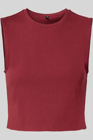 ONLY Top krótki o kroju slim fit z mieszanki bawełny model ‘VELA’