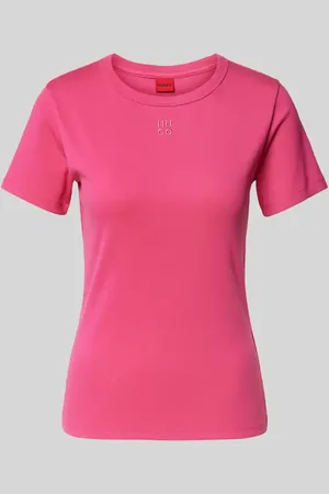 HUGO BOSS T-shirt z wyhaftowanym logo model ‘Deloris’