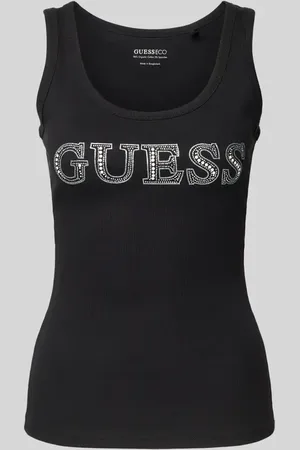 Guess Top z logo i obszyciem ozdobnymi kamieniami