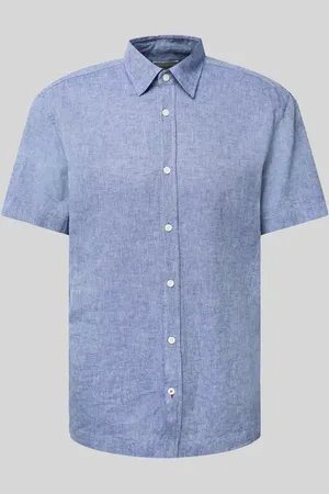 JOOP! Koszula casualowa o kroju regular fit z mieszanki lnu i bawełny
