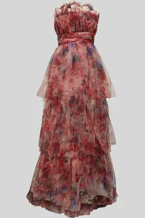 Lace & Beads Sukienka wieczorowa ze wzorem na całej powierzchni