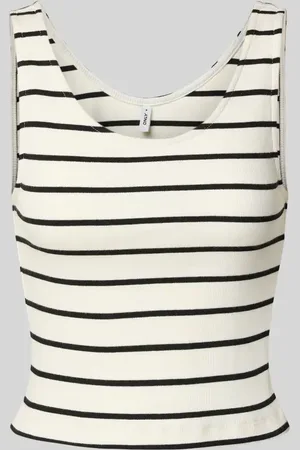 ONLY Top o kroju slim fit z prążkowaniem model ‘NESSA’