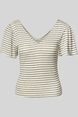 VERO MODA T-shirt o kroju regular fit z mieszanki wiskozy model ‘GINA’