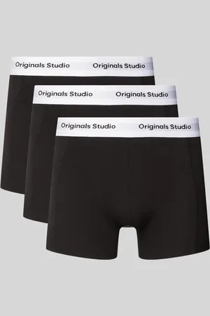 JACK & JONES Obcisłe bokserki z elastycznym paskiem z logo w zestawie 3 szt. model ‘VESTERBRO’