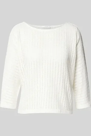 Opus Sweter z dzianiny z rękawem o dł. 3/4 model ‘Sowi’