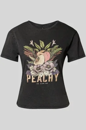ONLY T-shirt o kroju regular fit z czystej bawełny model ‘LUCY LIFE’