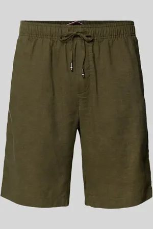 Tommy Hilfiger Szorty o kroju relaxed slim fit z mieszanki lnu