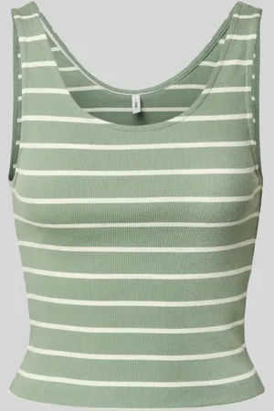 ONLY Top o kroju slim fit z prążkowaniem model ‘NESSA’