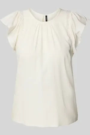 VERO MODA Top bluzkowy o kroju regular fit z mieszanki wiskozy model ‘BELLA’