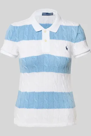 Ralph Lauren Bluzka z dzianiny z kołnierzykiem polo i wyhaftowanym logo