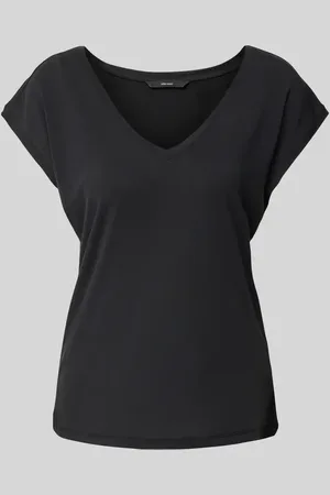 VERO MODA T-shirt z dekoltem w serek model ‘FILLI’