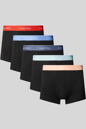 Calvin Klein Obcisłe bokserki z detalami z logo w zestawie 5 szt.