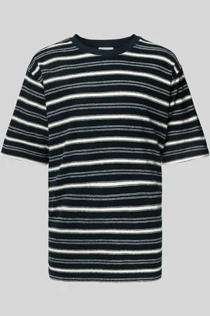 Lindbergh T-shirt o kroju oversized z okrągłym dekoltem