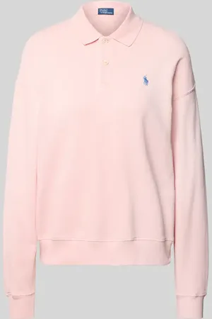 Ralph Lauren Bluza z kołnierzykiem polo i wyhaftowanym logo
