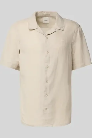 Calvin Klein Koszula casualowa o kroju regular fit z mieszanki lnu i bawełny