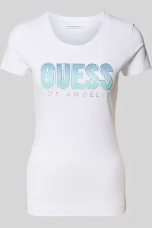 Guess T-shirt z okrągłym dekoltem