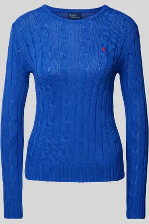 Ralph Lauren Sweter z dzianiny z wyhaftowanym logo model ‘JULIANNA’