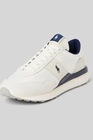 Ralph Lauren Sneakersy skórzane z wyhaftowanym logo model ‘TRAIN’