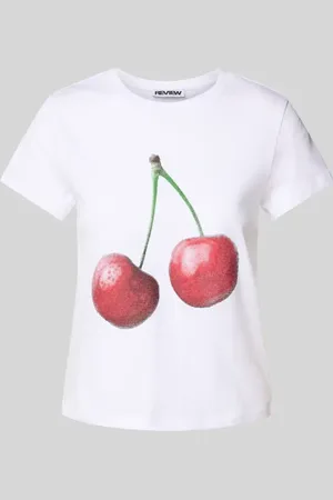 Review T-shirt z nadrukiem z logo