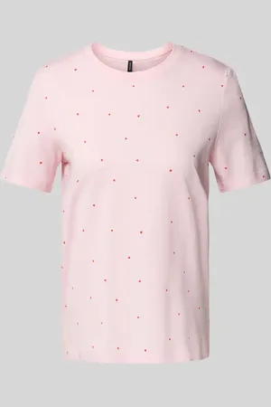 VERO MODA T-shirt o kroju regular fit z wyhaftowanym motywem model ‘PAULINA’