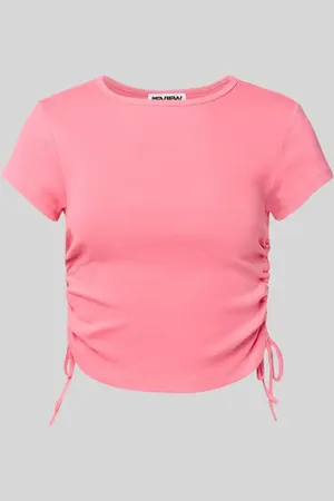 Review T-shirt krótki z marszczeniami