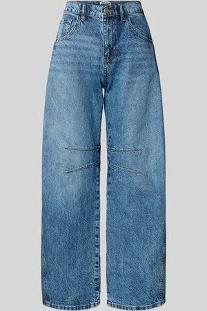 Review Jeansy o kroju barrel fit z wpuszczanymi kieszeniami