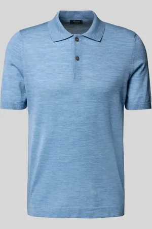 Maerz Koszulka polo o kroju regular fit z prążkowanymi wykończeniami