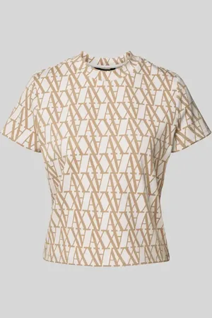 Armani Exchange Sweter z dzianiny z prążkowanym, okrągłym dekoltem