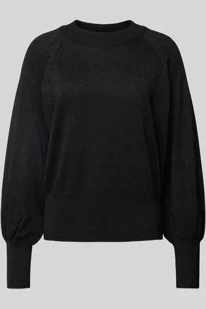 B YOUNG Sweter z dzianiny z efektowną przędzą model ‘MOBBE’