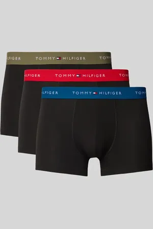Tommy Hilfiger Obcisłe bokserki o kroju regular fit z mieszanki bawełny i elastanu w zestawie 3 szt.