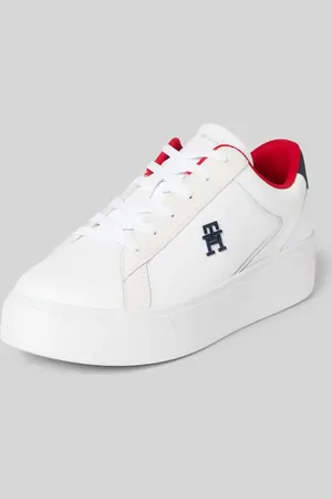 Tommy Hilfiger Sneakersy skórzane z podeszwą na platformie model ‘PLATFORM COURT’