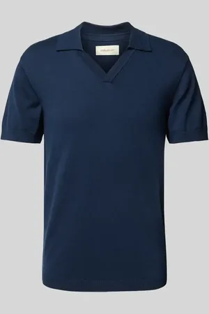 Blend T-shirt z dekoltem w serek model ‘ALLI’