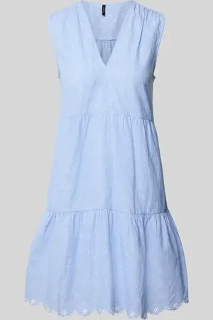 VERO MODA Sukienka casualowa o luźnym kroju z czystej bawełny model ‘NIKA’