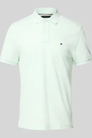 Tommy Hilfiger Koszulka polo o kroju regular fit z mieszanki bawełny i lnu