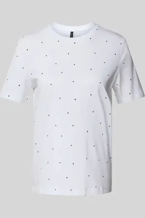 VERO MODA T-shirt o kroju regular fit z wyhaftowanym motywem model ‘PAULINA’