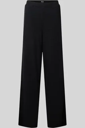 HUGO BOSS Spodnie od piżamy o kroju regular fit z fakturowanym wzorem model ‘Blair’