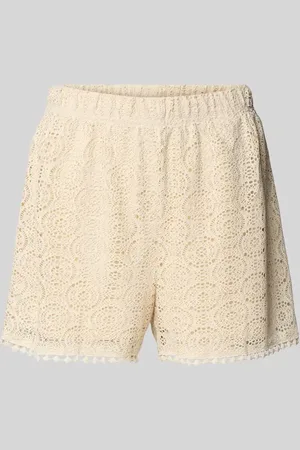 VERO MODA Szorty o kroju regular fit z efektem podpalania model ‘MAYA’