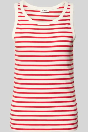 QS by s.Oliver Top o kroju slim fit z mieszanki bawełny i elastanu