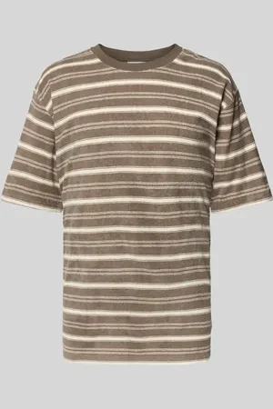 Lindbergh T-shirt o kroju oversized z okrągłym dekoltem