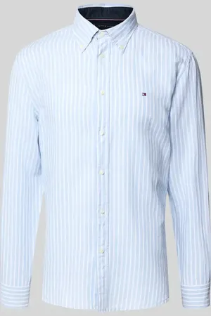 Tommy Hilfiger Koszula casualowa o kroju regular fit z mieszanki bawełny i lnu