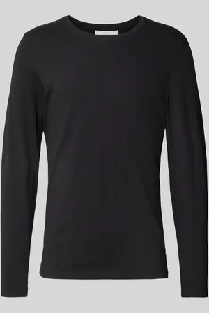 Casual Friday Bluzka o kroju slim fit z długim rękawem i dodatkiem streczu model ‘Theo’
