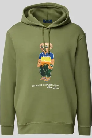 Ralph Lauren Bluza z kapturem o kroju oversized z nadrukiem z motywem