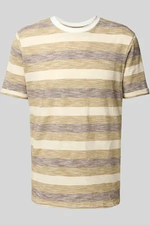 Blend T-shirt z prążkowanym, okrągłym dekoltem model ‘JELANI’